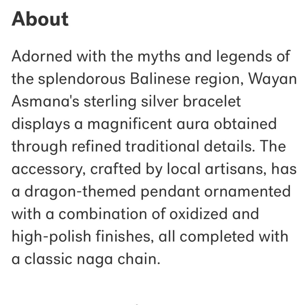 925 Dragon Bali Toggle Bracelet - Sterling Silver, Wayan Asmana, just over 13g - Picture 7 of 10